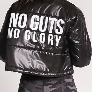 Forever 21 “No Guts No Glory” Crop Jacket